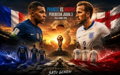 Prediksi Prancis vs Inggris perebutan juara 3 Piala Dunia 2026